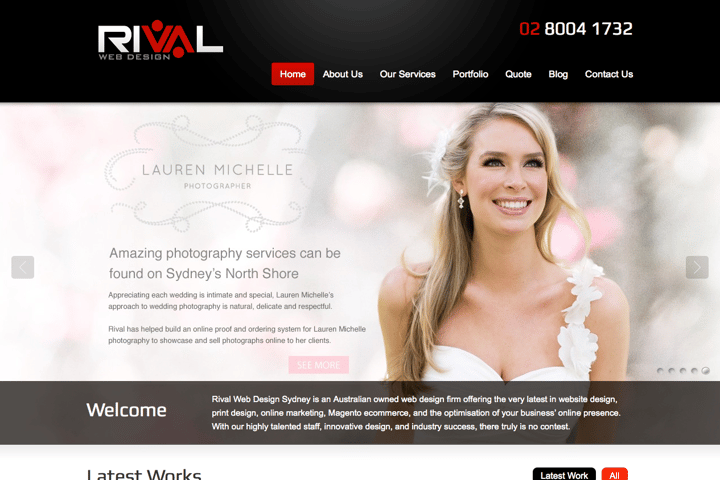 Rival Web Design website preview